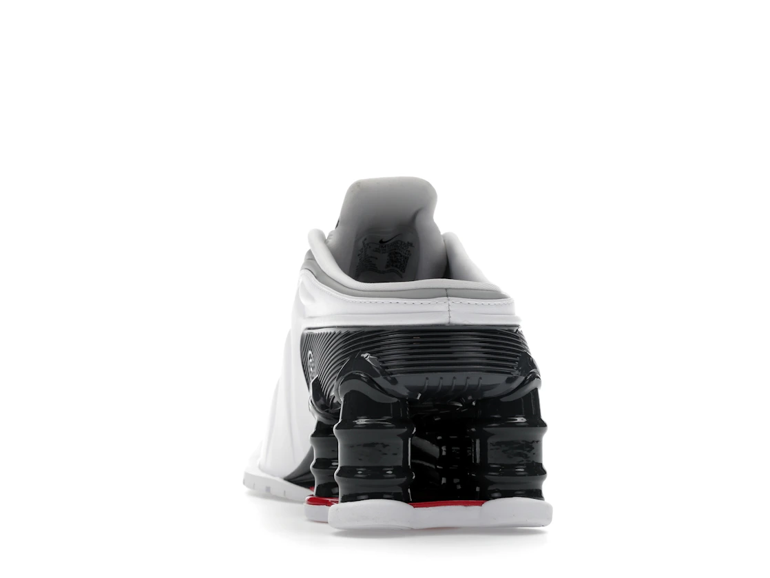 Vue 27 de Nike Shox MR4 Mule Martine Rose Metallic Platinum Varsity Red 