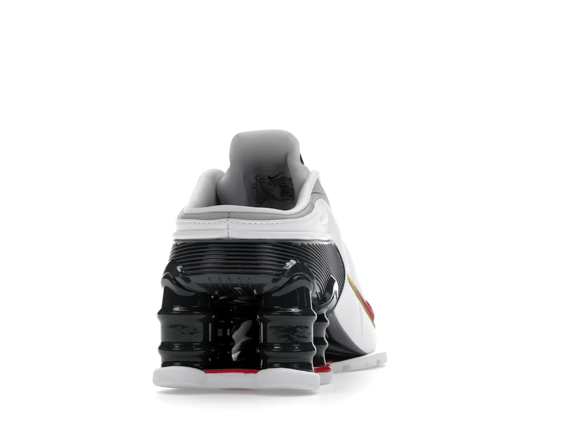 Vue 29 de Nike Shox MR4 Mule Martine Rose Metallic Platinum Varsity Red 