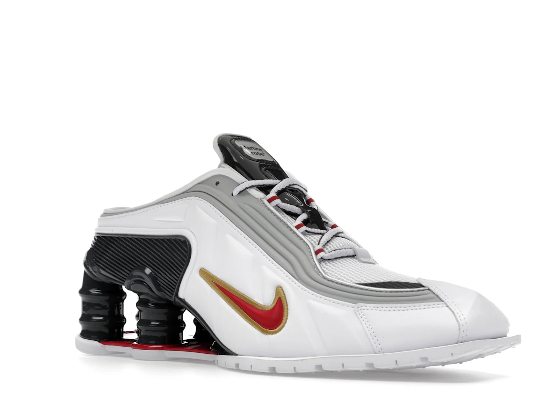 Vue 5 de Nike Shox MR4 Mule Martine Rose Metallic Platinum Varsity Red 