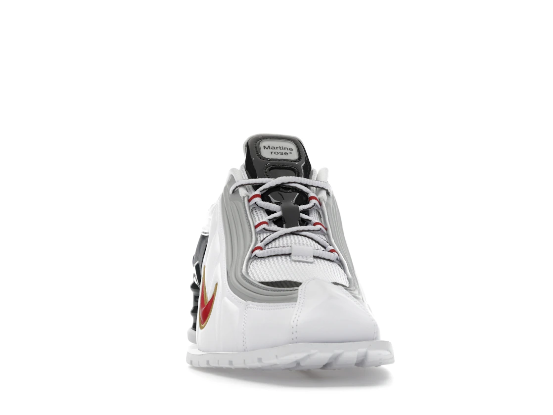 Vue 9 de Nike Shox MR4 Mule Martine Rose Metallic Platinum Varsity Red 