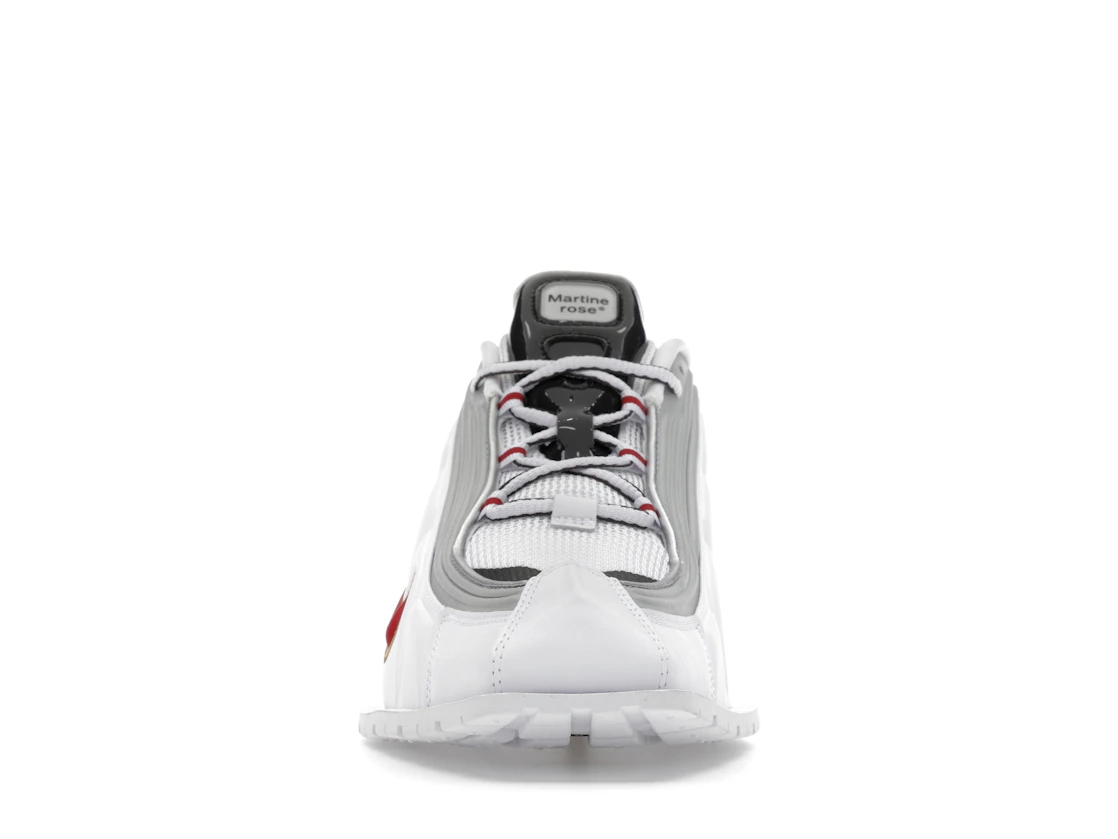 Vue 10 de Nike Shox MR4 Mule Martine Rose Metallic Platinum Varsity Red 