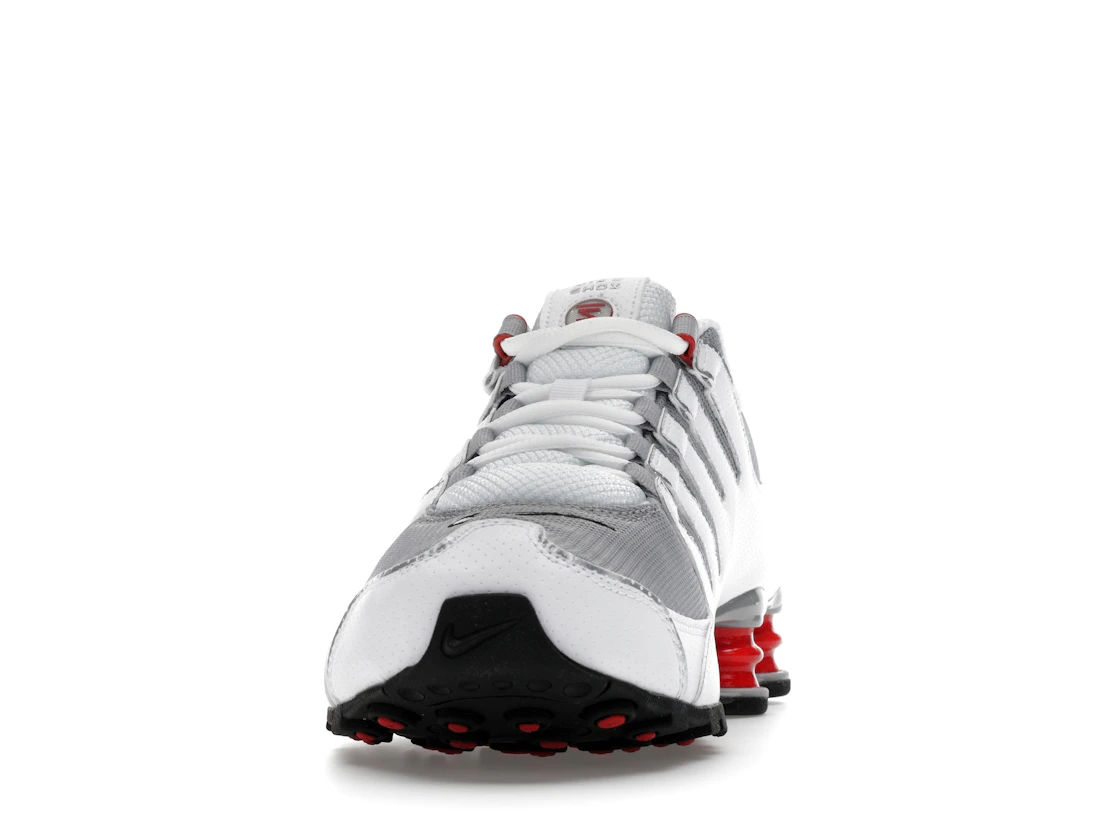 Vue 11 de Nike Shox NZ White Red Metallic Silver