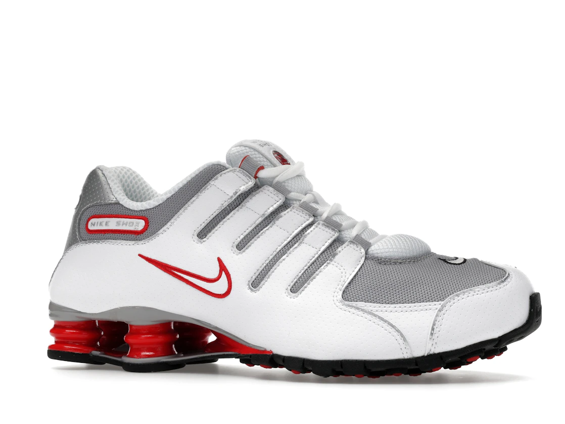 Vue 3 de Nike Shox NZ White Red Metallic Silver