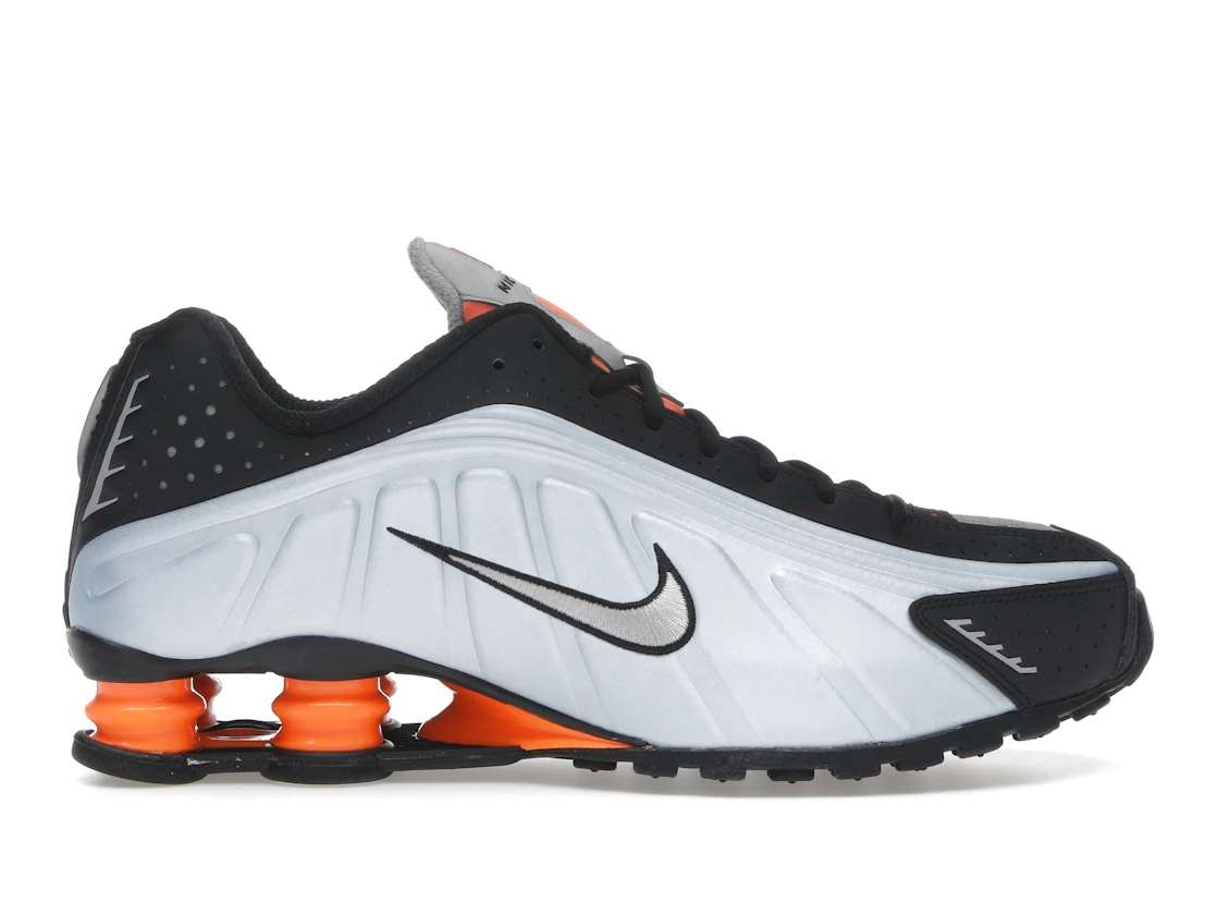 Vue 1 de Nike Shox R4 Blue Tint Total Orange Black Metallic Silver 