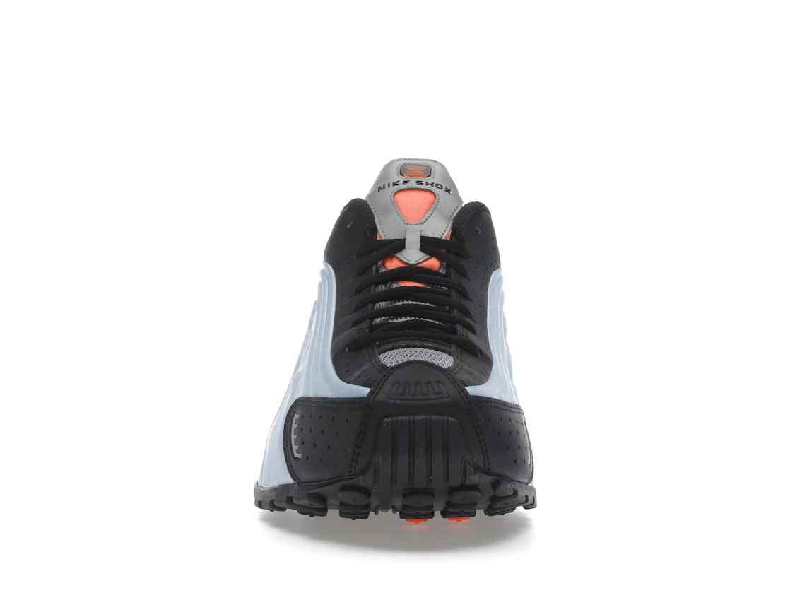 Vue 10 de Nike Shox R4 Blue Tint Total Orange Black Metallic Silver 