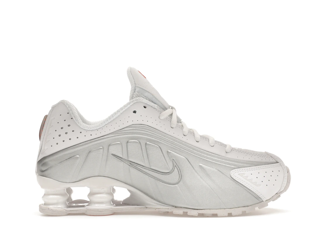 Vue 1 de Nike Shox R4 White Metallic Silver 