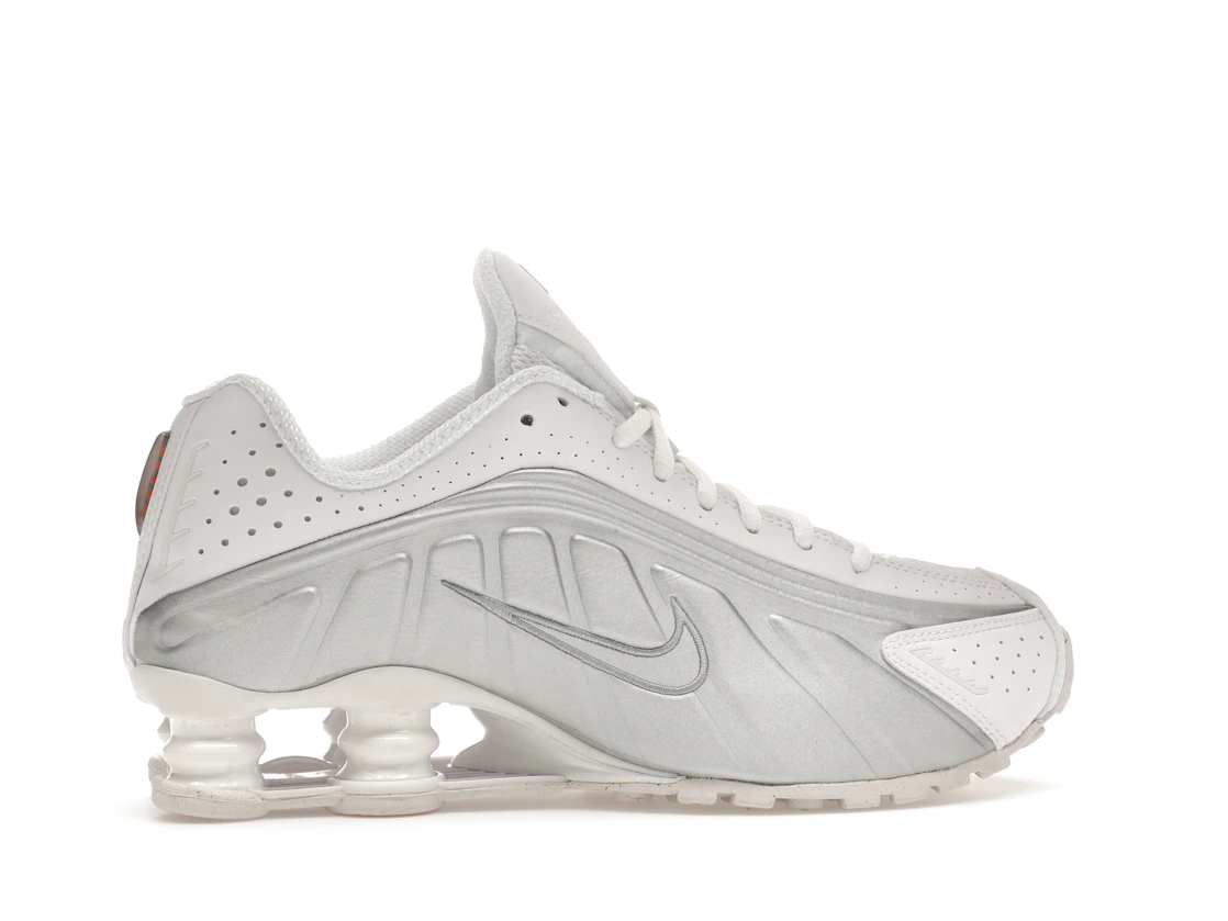 Vue 36 de Nike Shox R4 White Metallic Silver 