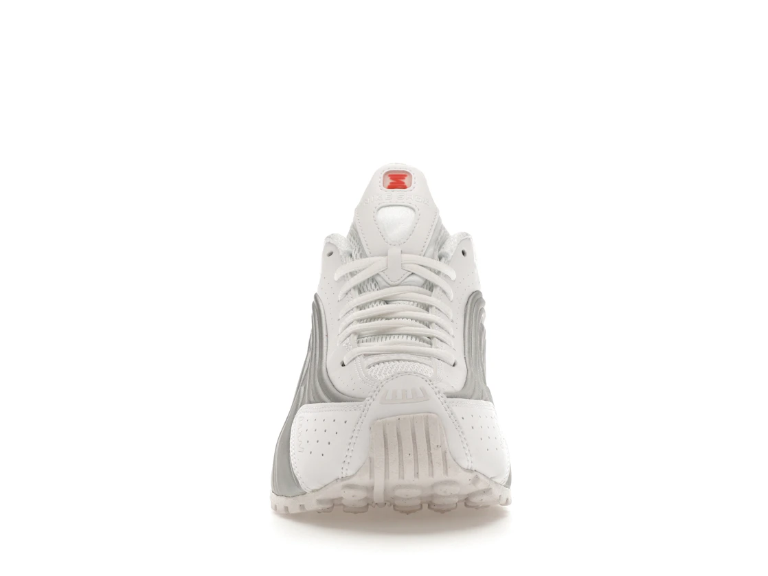 Vue 10 de Nike Shox R4 White Metallic Silver 