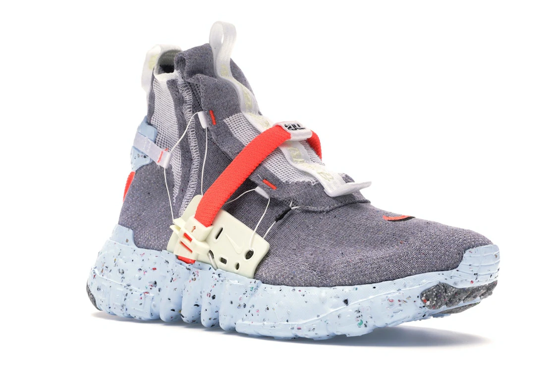 Vue 5 de Nike Space Hippie 03 Vast Grey Hyper Crimson