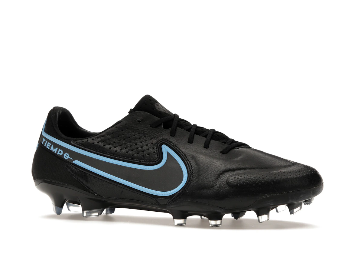 Vue 3 de Nike Tiempo Legend 9 Elite FG Black University Blue