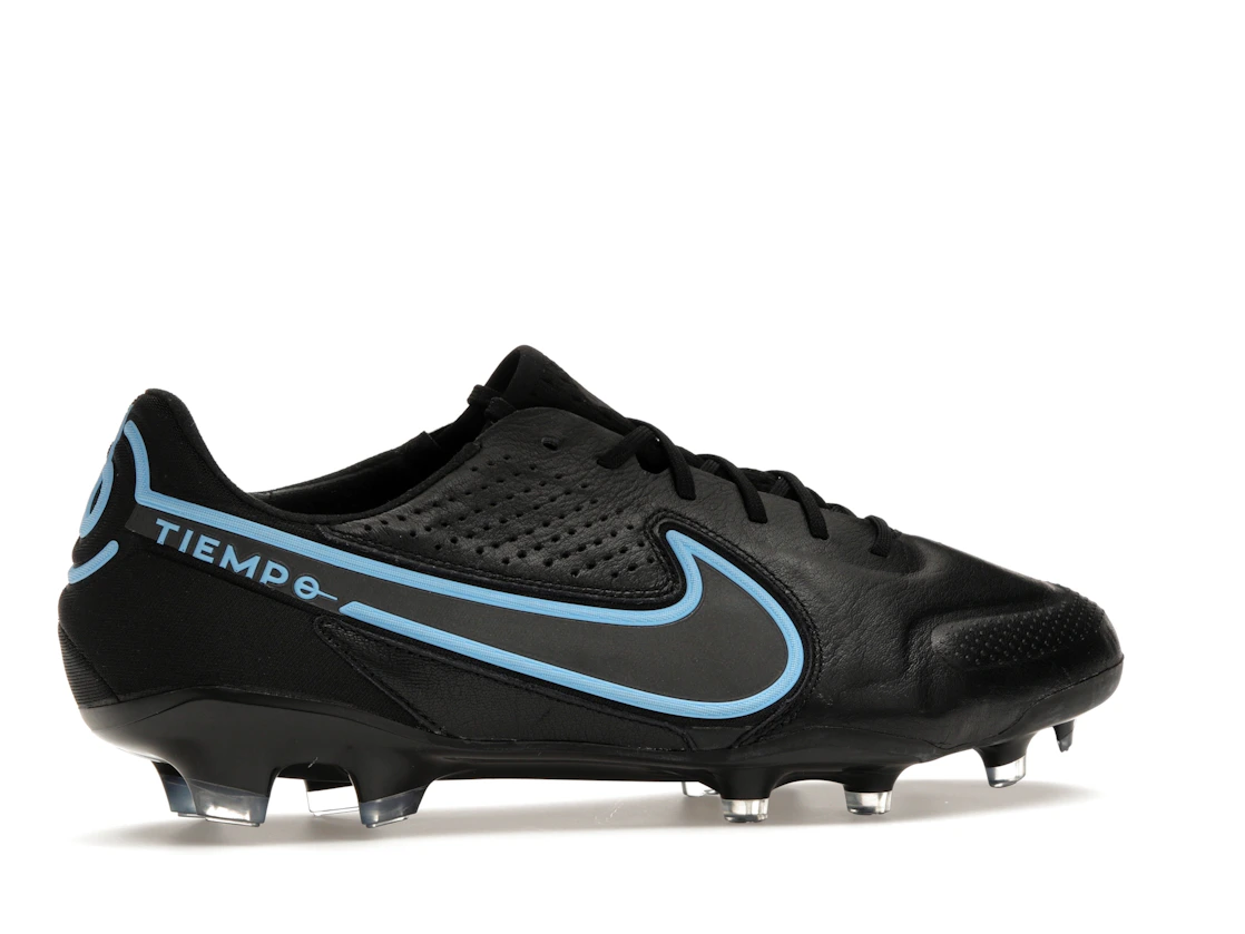 Vue 35 de Nike Tiempo Legend 9 Elite FG Black University Blue