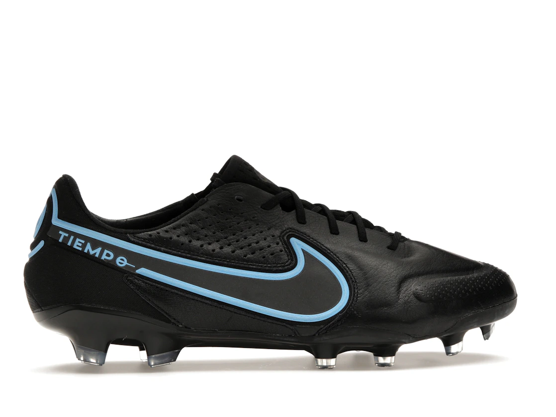 Vue 36 de Nike Tiempo Legend 9 Elite FG Black University Blue