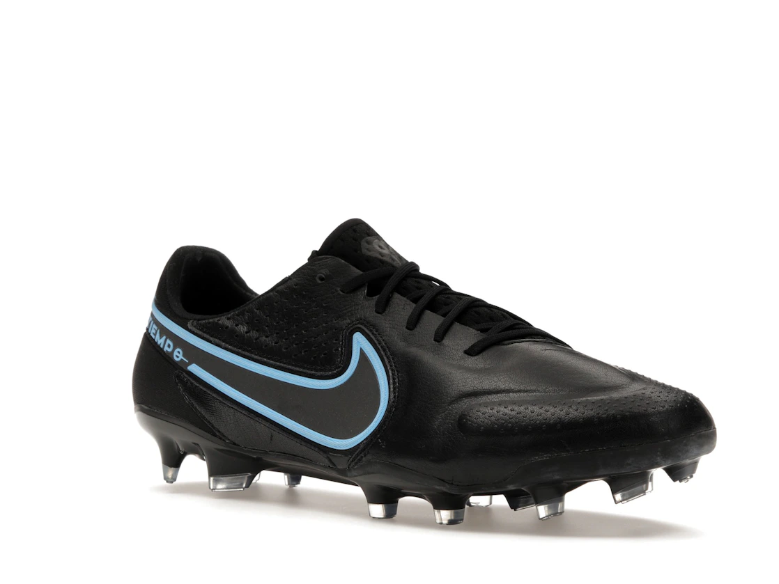 Vue 5 de Nike Tiempo Legend 9 Elite FG Black University Blue