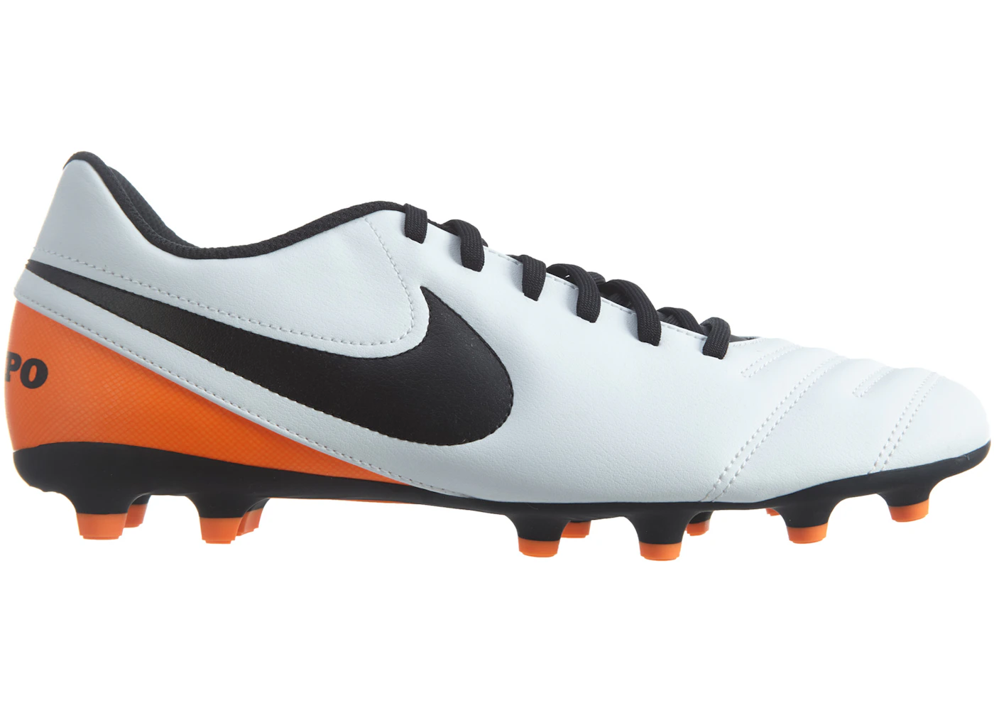 Nike Tiempo Rio III Fg White Black-Total Orange