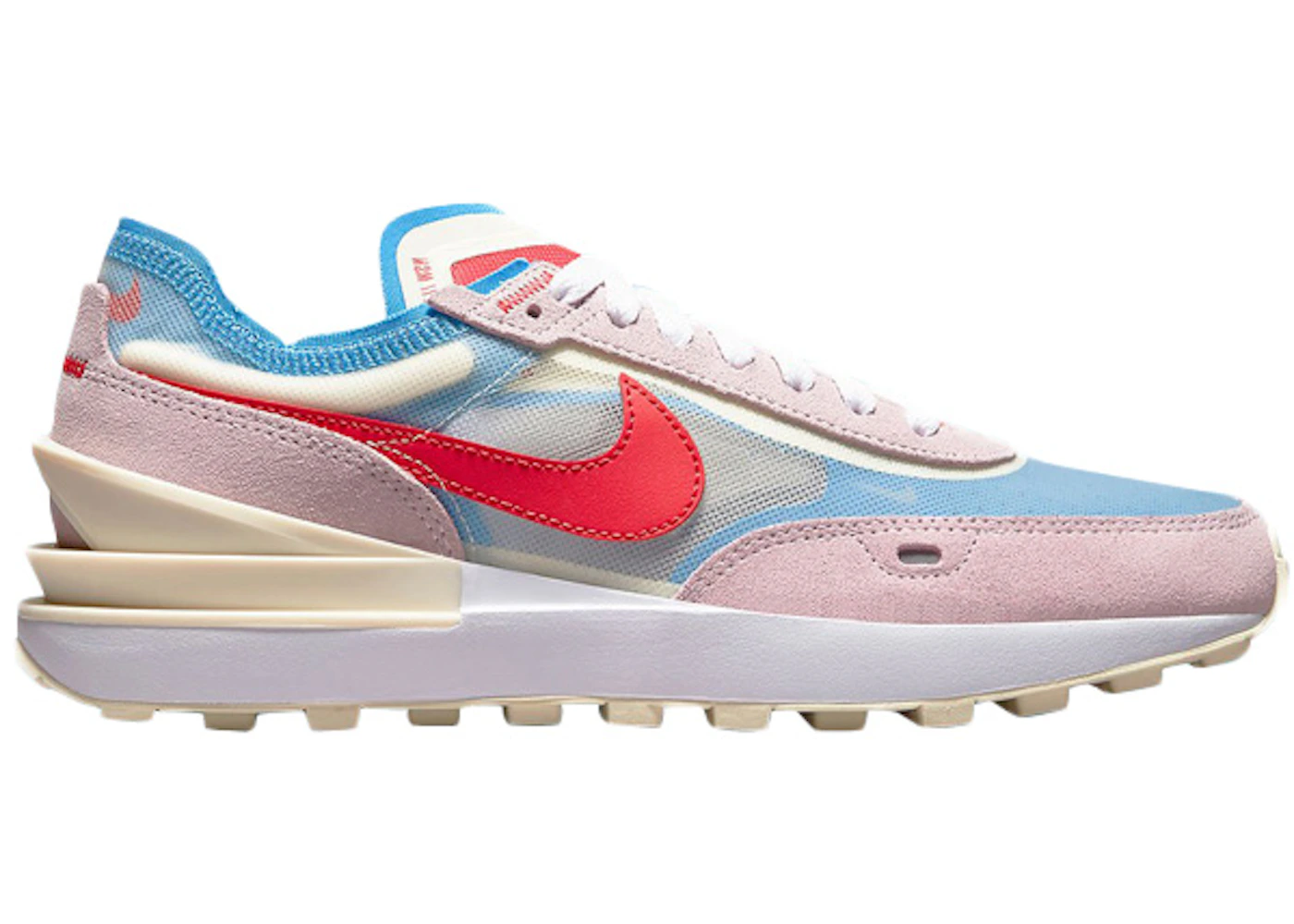 Nike Waffle One Pink Red Blue 
