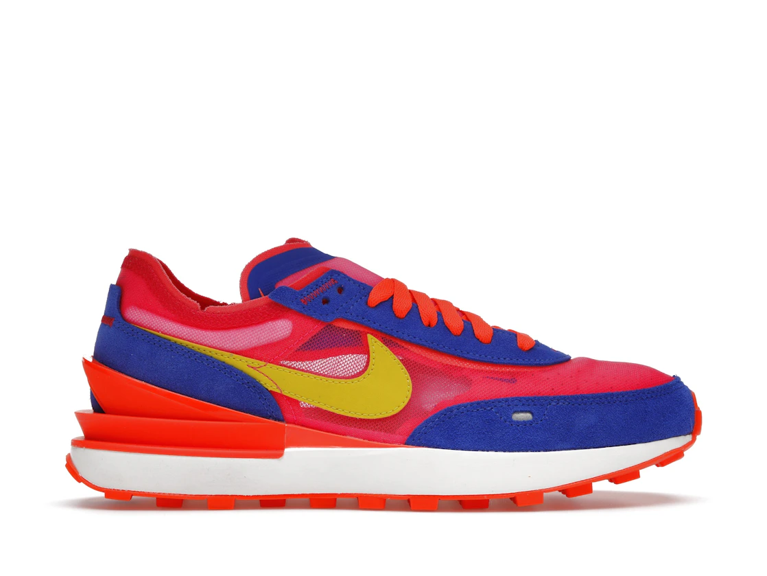 Vue 1 de Nike Waffle One Racer Blue Hyper Pink 