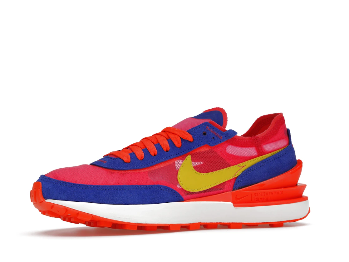 Vue 17 de Nike Waffle One Racer Blue Hyper Pink 