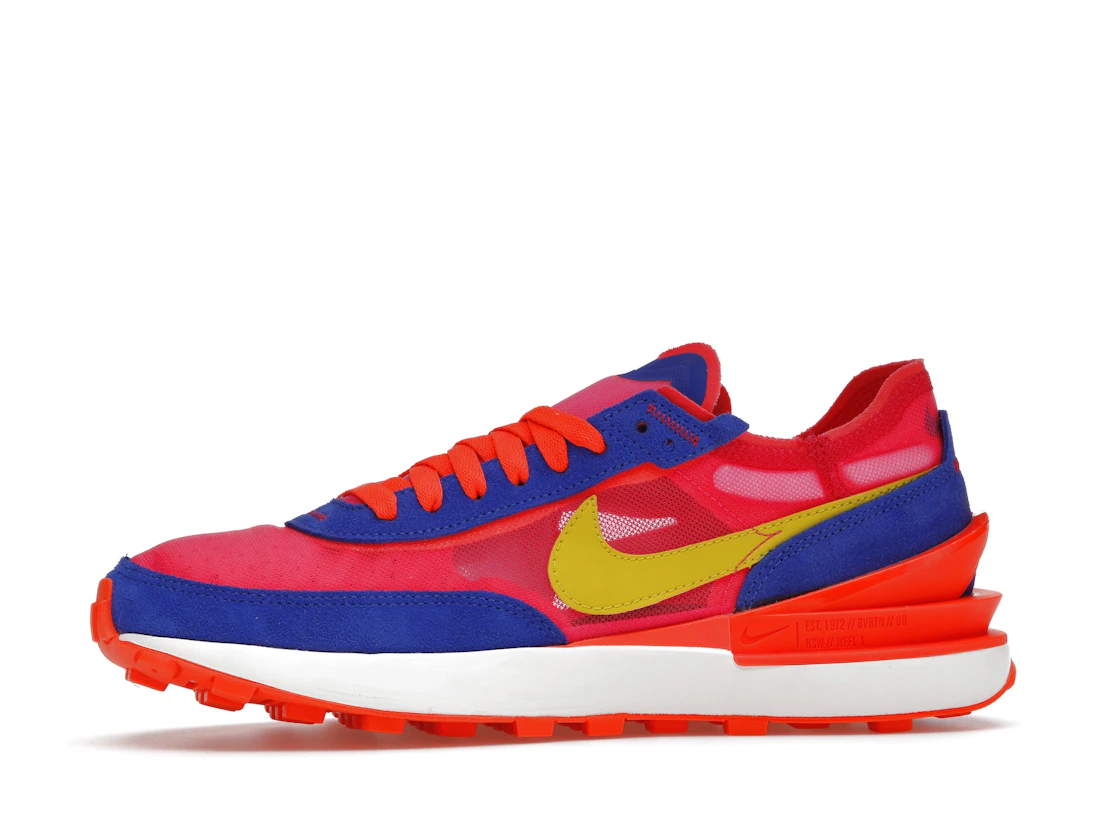 Vue 18 de Nike Waffle One Racer Blue Hyper Pink 