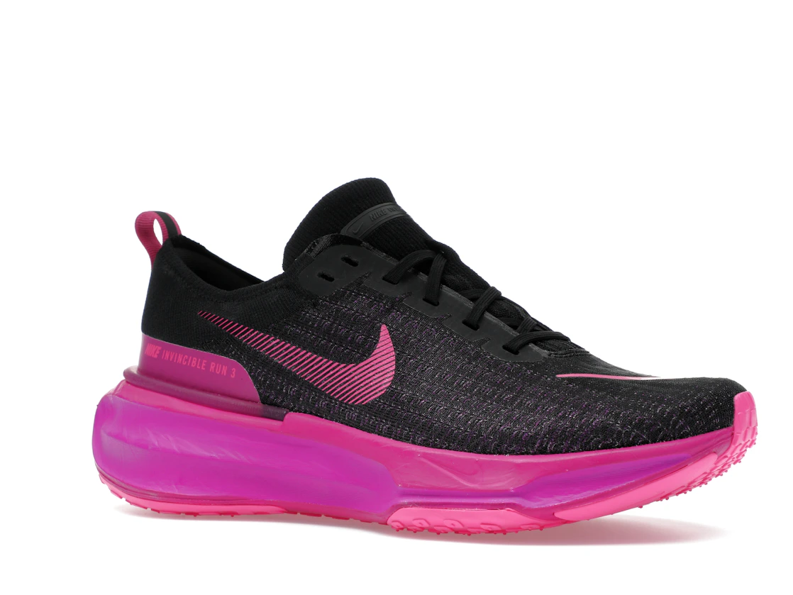 Vue 4 de Nike ZoomX Invincible Run 3 Black Vivid Grape