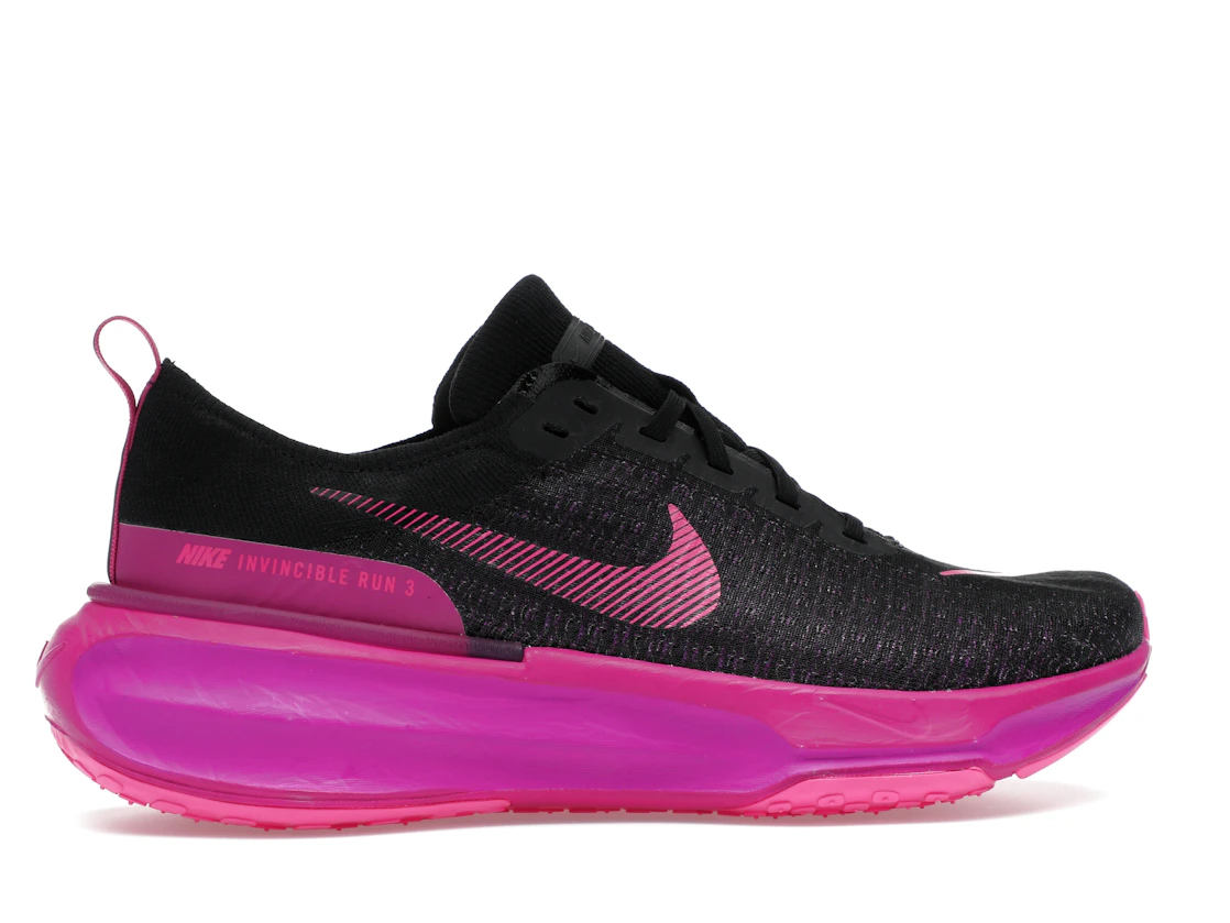 Vue 36 de Nike ZoomX Invincible Run 3 Black Vivid Grape