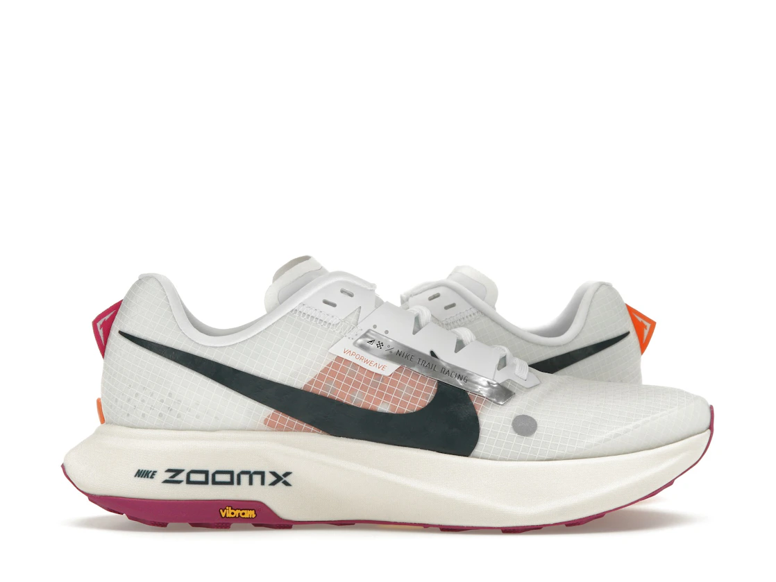 Vue 1 de Nike ZoomX Ultrafly Trail White Safety Orange Vivid Grape