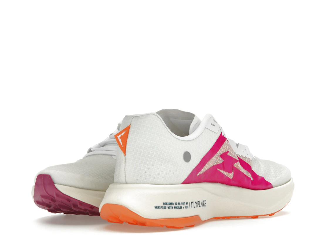 Vue 14 de Nike ZoomX Ultrafly Trail White Safety Orange Vivid Grape