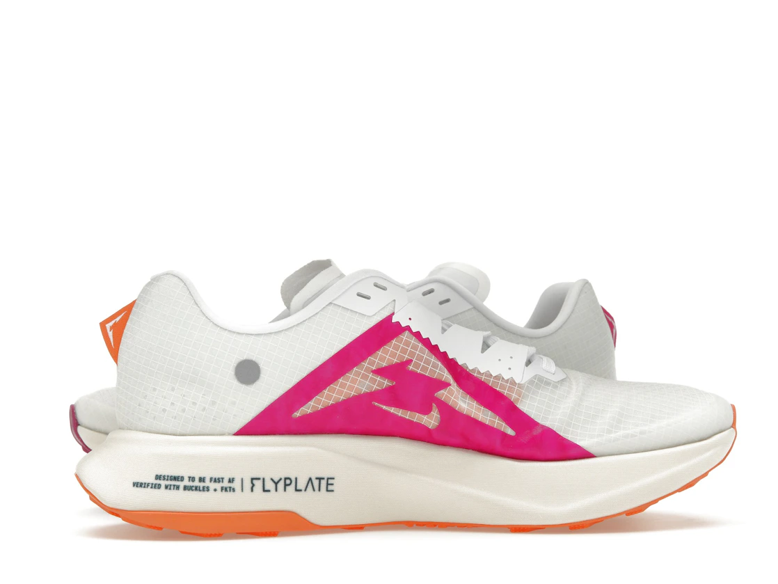 Vue 18 de Nike ZoomX Ultrafly Trail White Safety Orange Vivid Grape