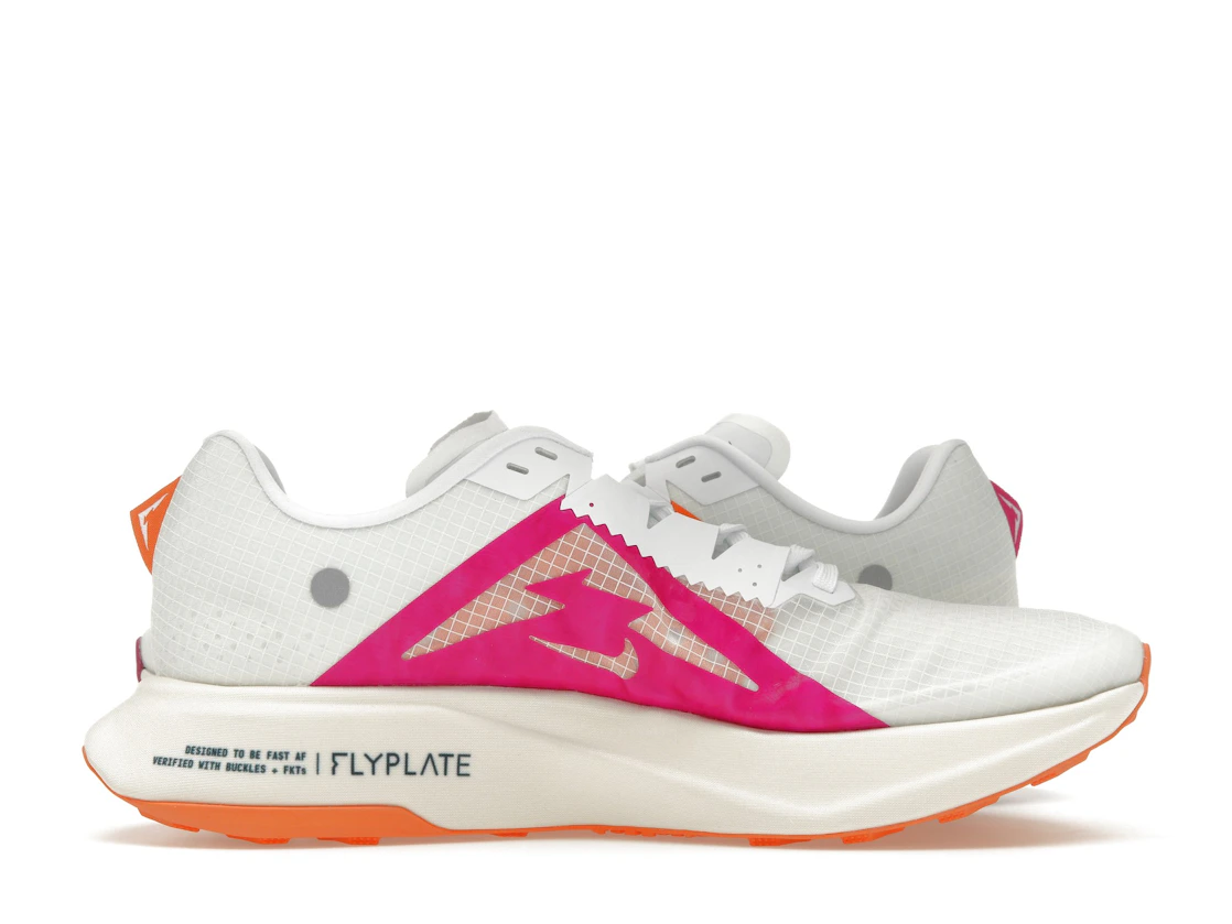 Vue 19 de Nike ZoomX Ultrafly Trail White Safety Orange Vivid Grape