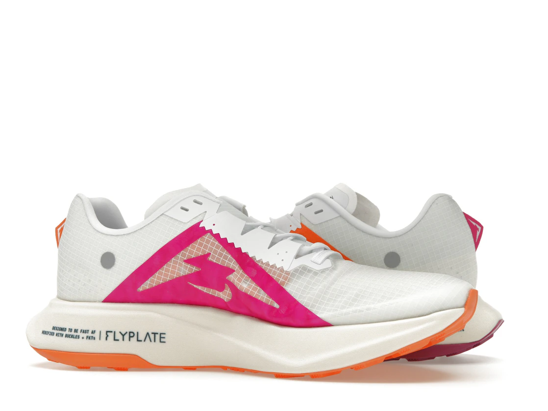 Vue 21 de Nike ZoomX Ultrafly Trail White Safety Orange Vivid Grape