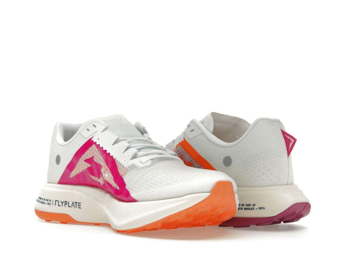 Vue 24 de Nike ZoomX Ultrafly Trail White Safety Orange Vivid Grape