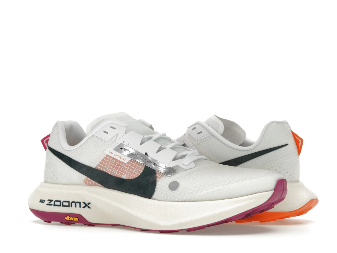 Vue 4 de Nike ZoomX Ultrafly Trail White Safety Orange Vivid Grape
