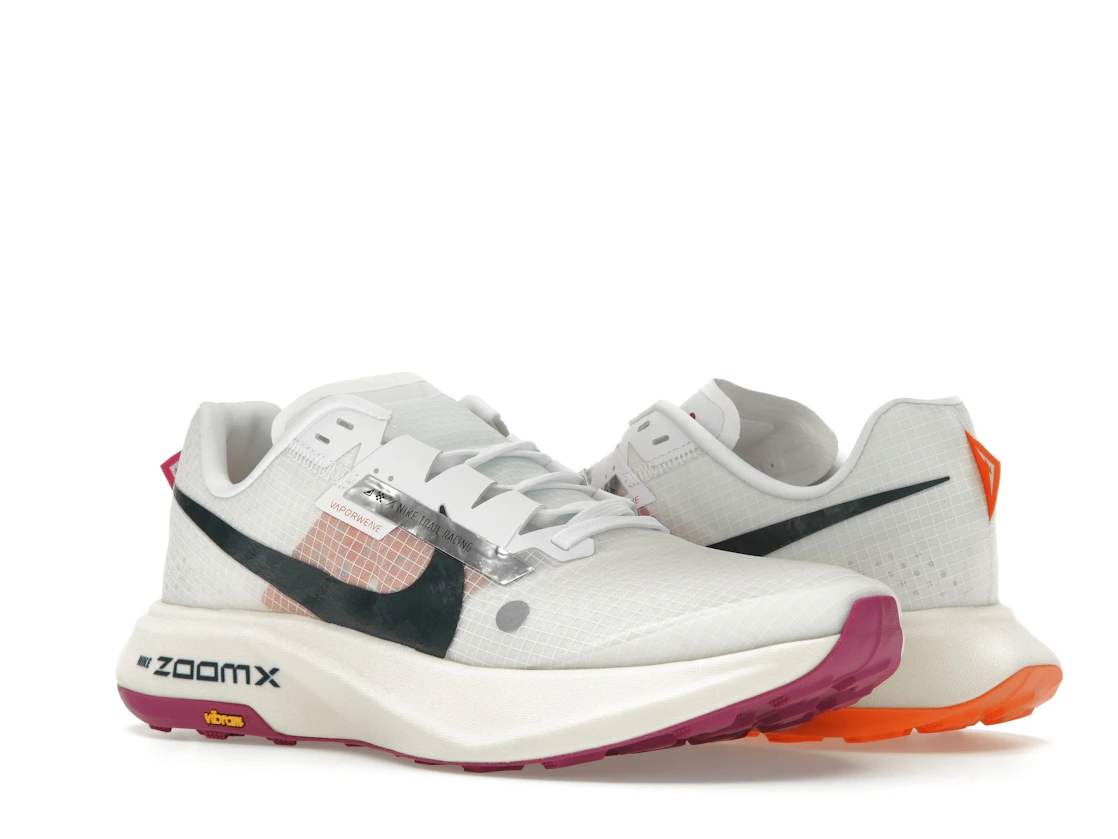 Vue 5 de Nike ZoomX Ultrafly Trail White Safety Orange Vivid Grape