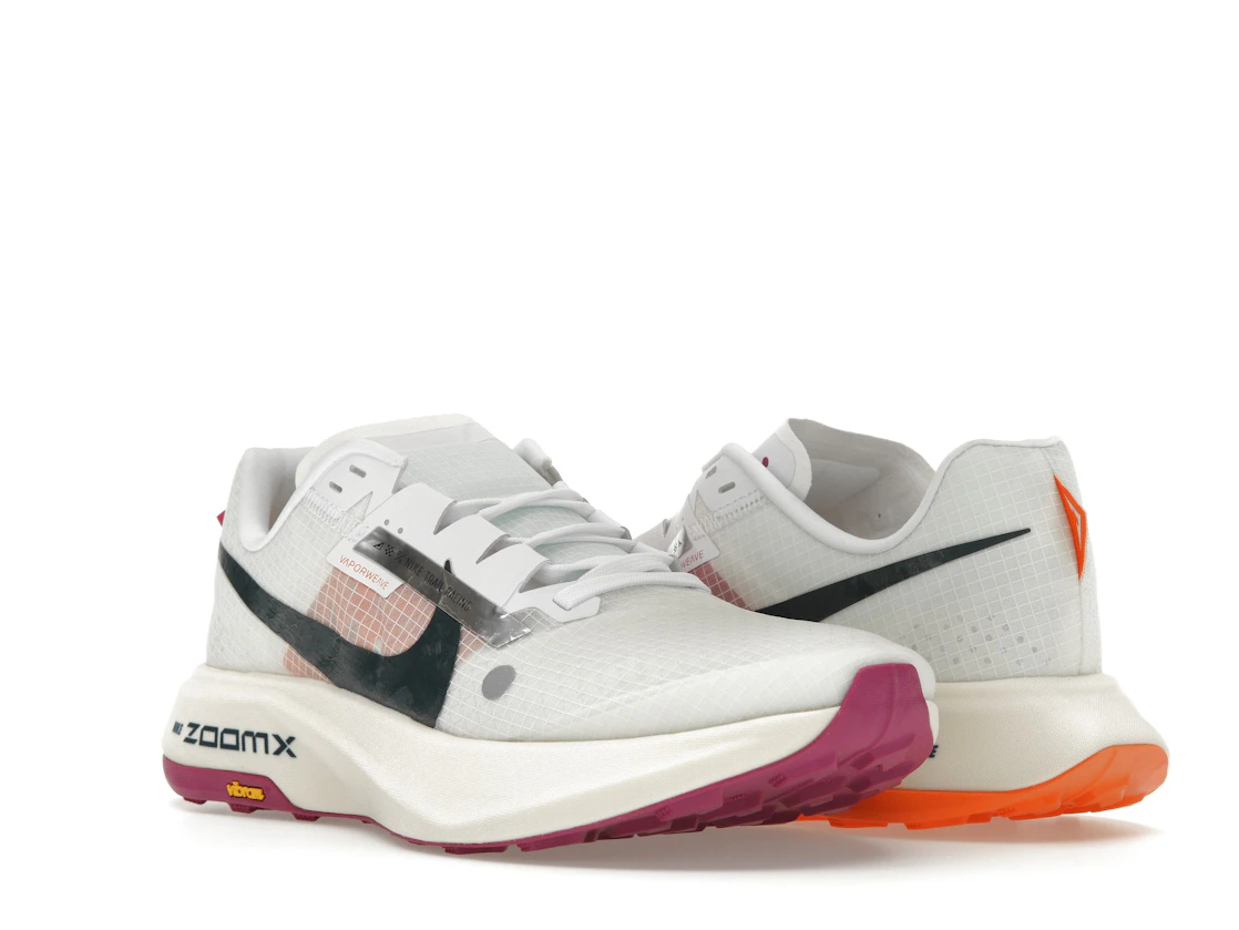 Vue 6 de Nike ZoomX Ultrafly Trail White Safety Orange Vivid Grape