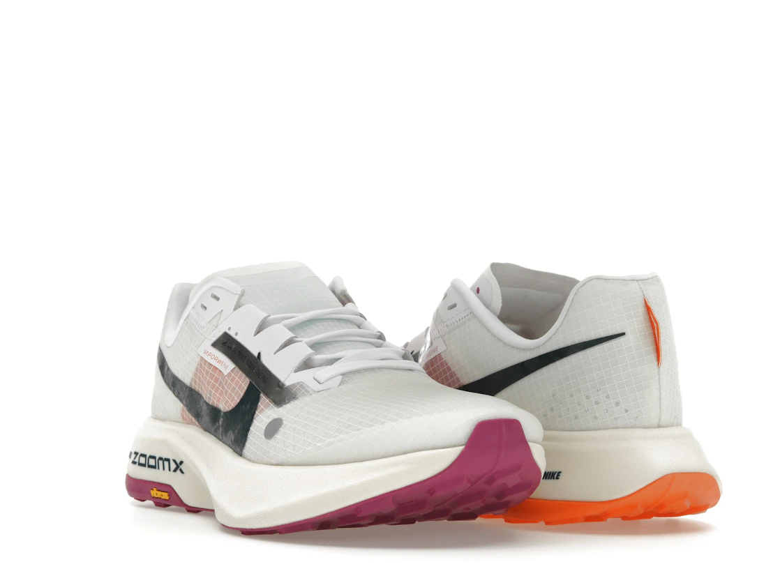 Vue 7 de Nike ZoomX Ultrafly Trail White Safety Orange Vivid Grape