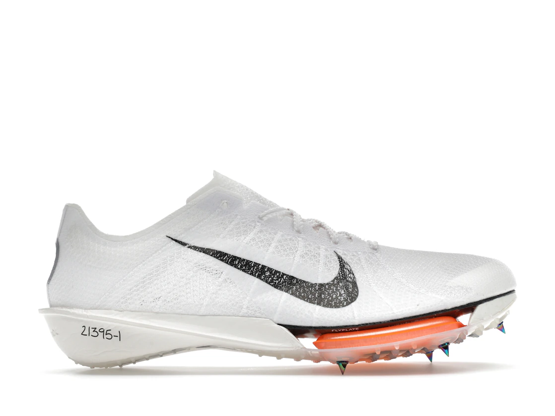 Vue 1 de Nike ZoomX Victory 2 Prototype White Total Orange