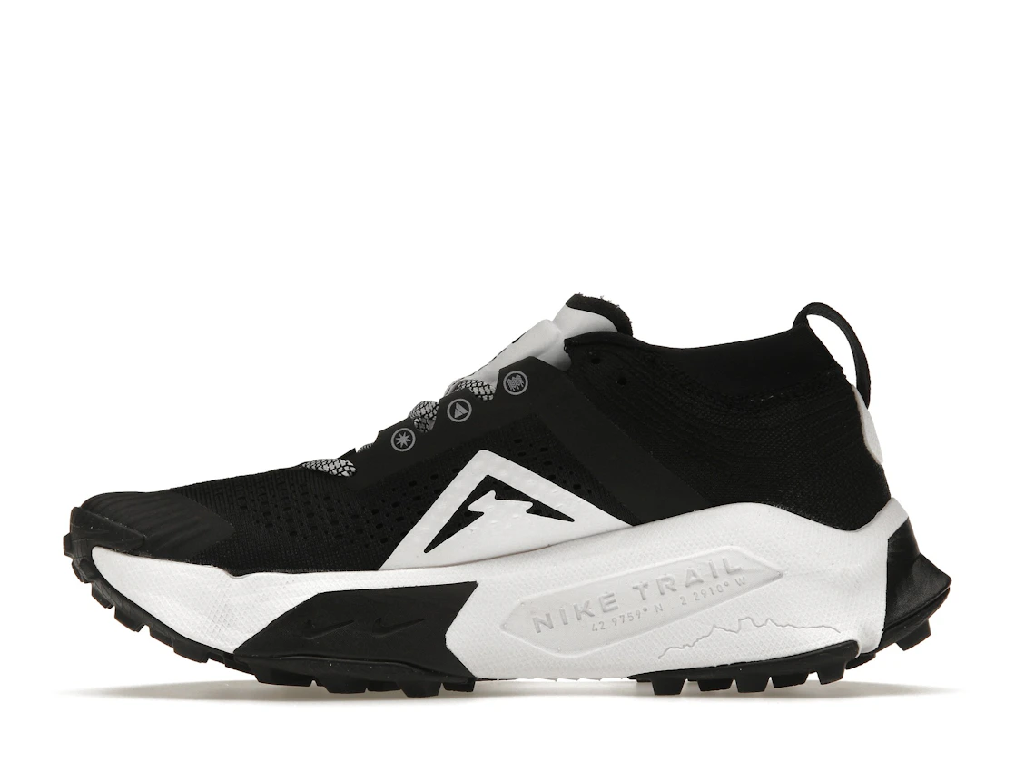 Vue 19 de Nike ZoomX Zegama Trail Black White 