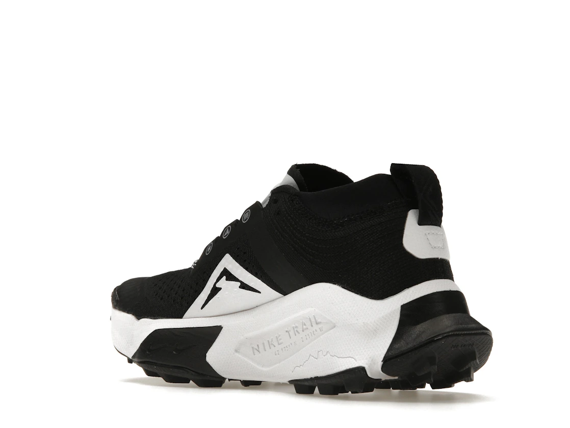 Vue 24 de Nike ZoomX Zegama Trail Black White 