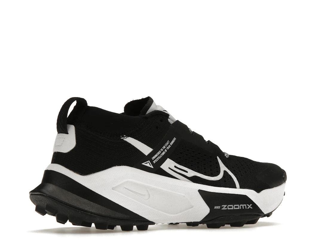 Vue 34 de Nike ZoomX Zegama Trail Black White 