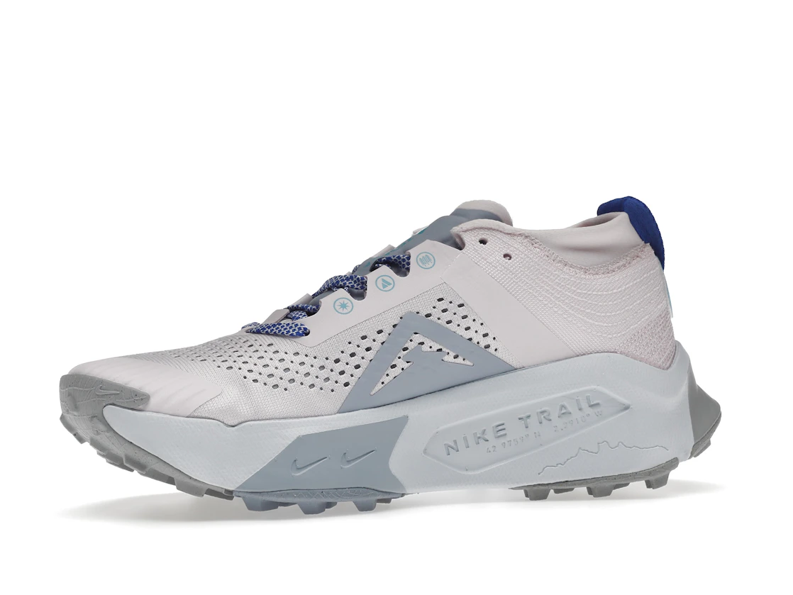 Vue 17 de Nike ZoomX Zegama Trail Pearl Pink Coconut Milk Baltic Blue Blue Whisper 