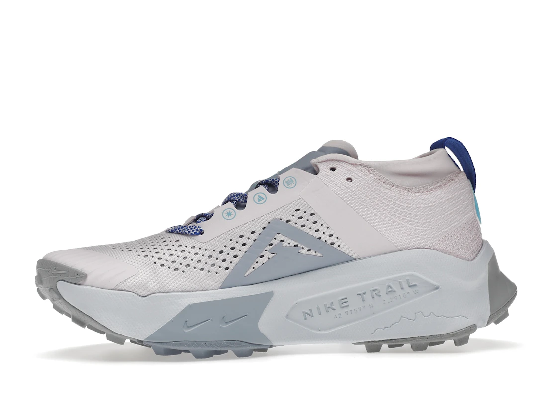 Vue 18 de Nike ZoomX Zegama Trail Pearl Pink Coconut Milk Baltic Blue Blue Whisper 