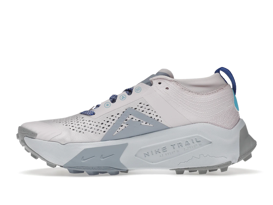 Vue 19 de Nike ZoomX Zegama Trail Pearl Pink Coconut Milk Baltic Blue Blue Whisper 