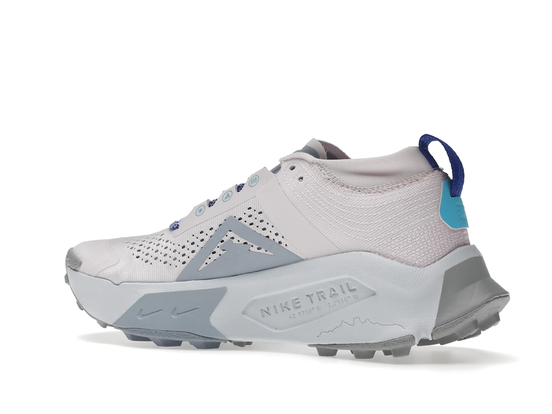 Vue 22 de Nike ZoomX Zegama Trail Pearl Pink Coconut Milk Baltic Blue Blue Whisper 