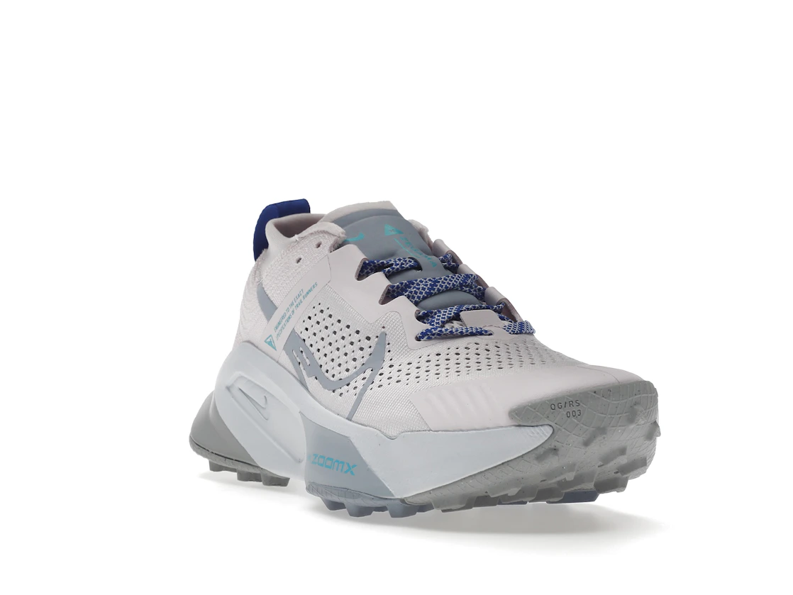 Vue 7 de Nike ZoomX Zegama Trail Pearl Pink Coconut Milk Baltic Blue Blue Whisper 