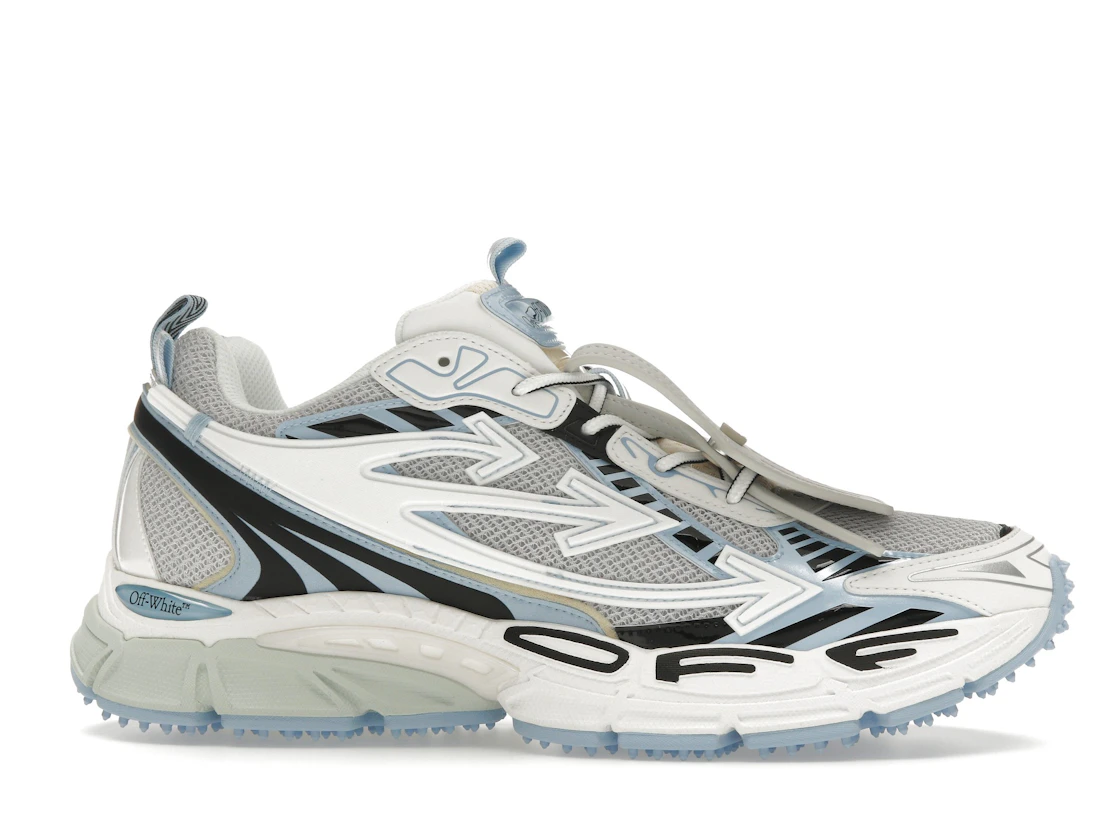 Vue 2 de OFF-WHITE Be Right Back White Light Blue