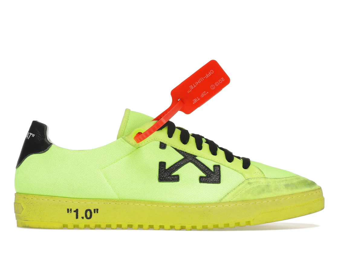 Vue 1 de OFF-WHITE Low 2.0 Fluo Yellow FW19