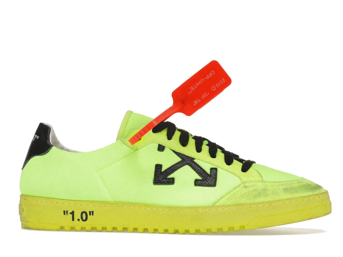 Vue 2 de OFF-WHITE Low 2.0 Fluo Yellow FW19