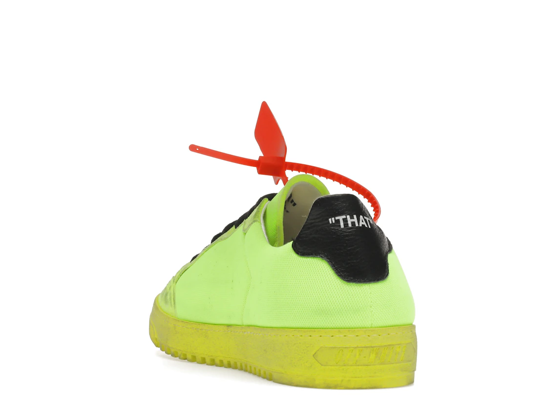 Vue 26 de OFF-WHITE Low 2.0 Fluo Yellow FW19