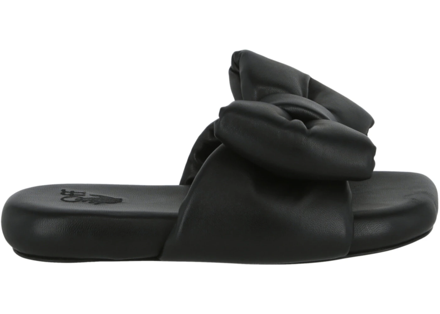 OFF-WHITE Nappa Extra Padded Slipper Black 