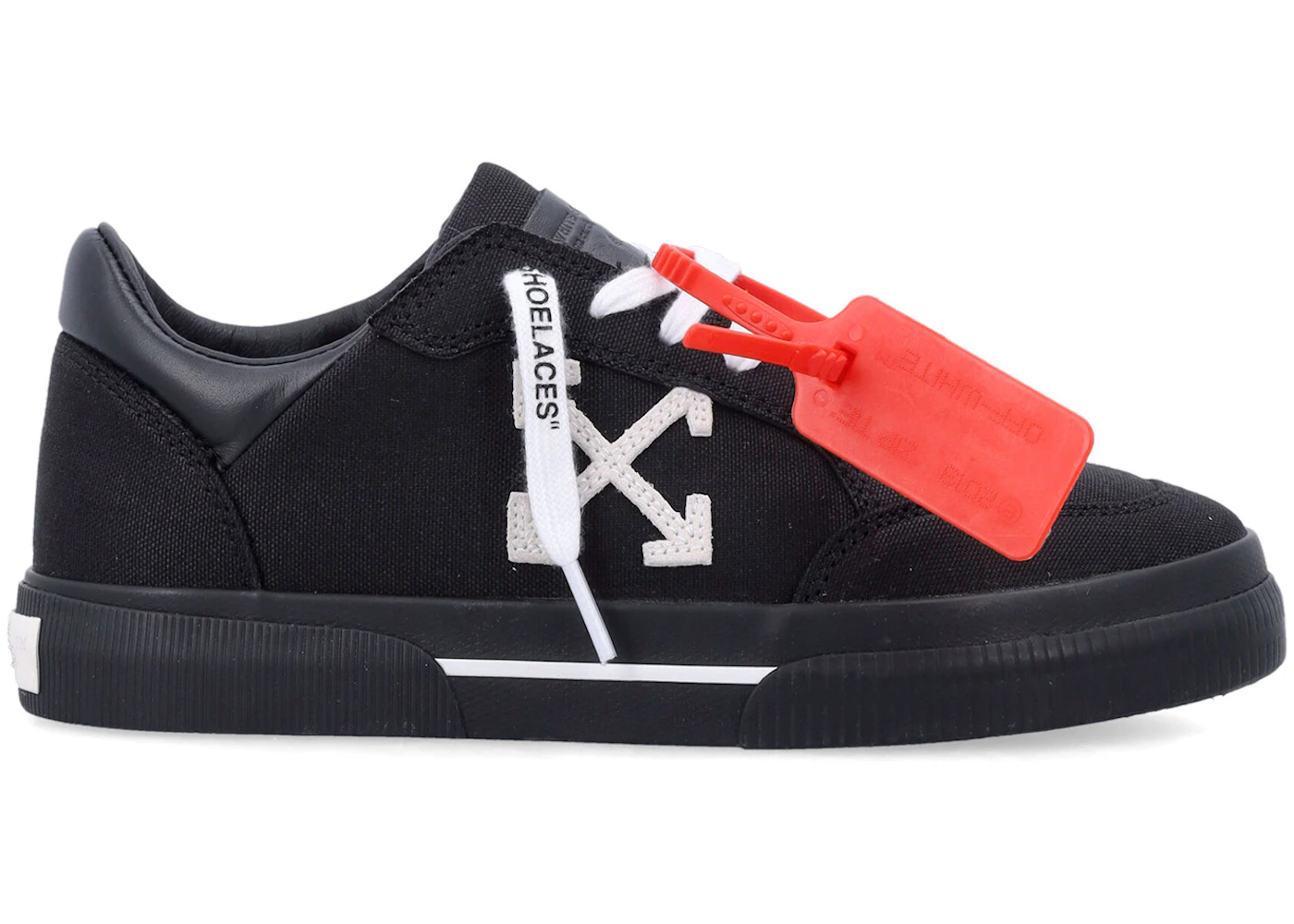 OFF-WHITE New Low Vulcanized Black White Canvas 