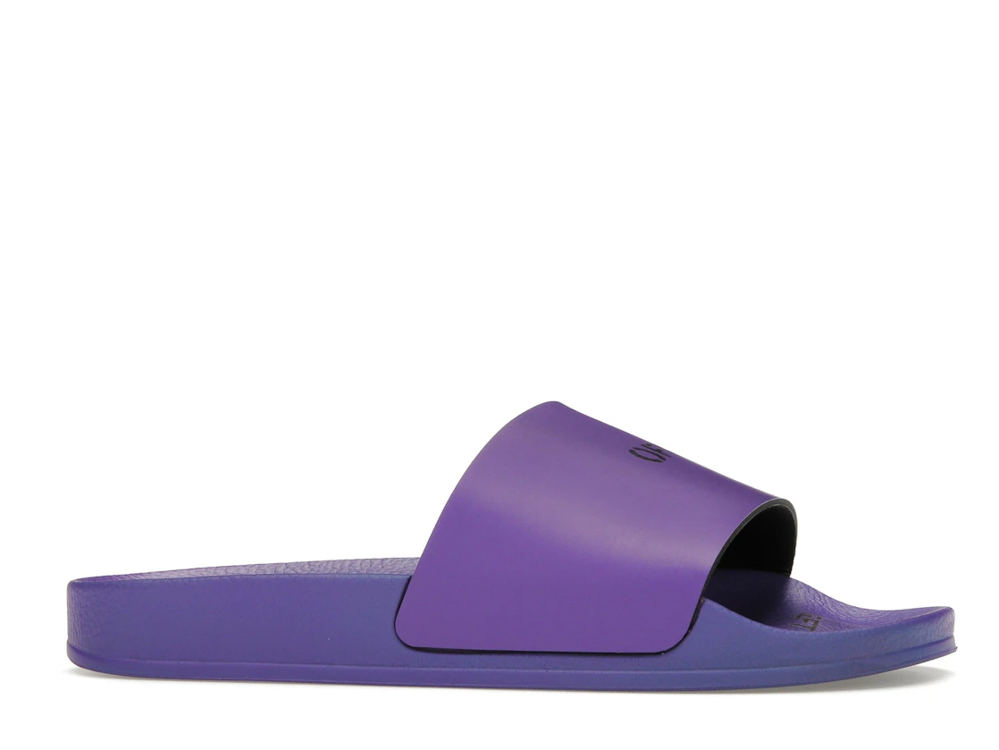 Vue 2 de OFF-WHITE Off Stamp Slide Dark Violet Black 